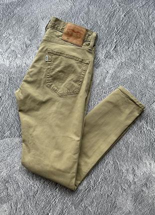 Крутые, оригинальные легкие джинсы levis premium 511 brown