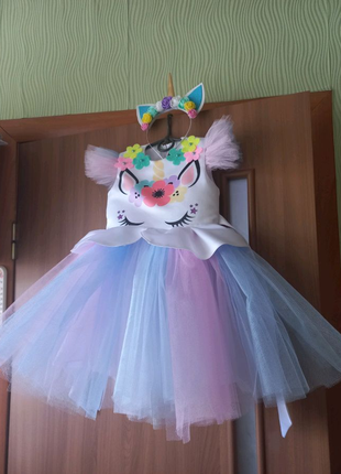 Єдиноріжка дитяча сукня для дівчинки на свята день народження