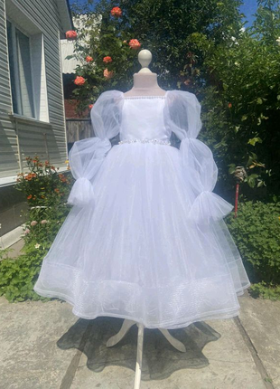 Біла сукня для дівчинки  на причастя свято