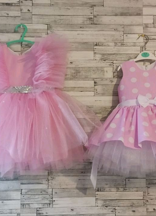 Сукня святкова  рожева  для дівчинки на день народження подарунок