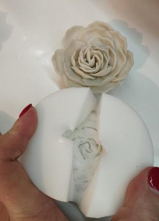 Силиконовый молд для мыла 3d большая роза