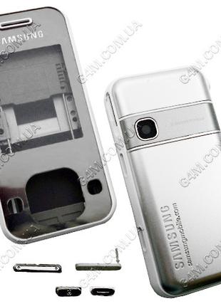 Корпус для Samsung F250 сріблястий з білим, висока якість