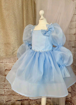 Сукня блакитна  для дівчинки на свята день народження подарунок