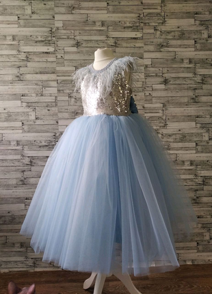 Сукня  блакитна  з сріблом дитяча