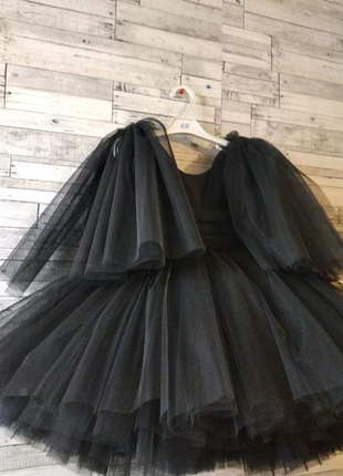 Чорна дитяча сукня для дівчинки