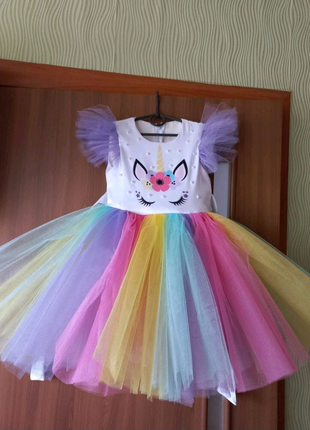 Єдиноріжка дитяча сукня для дівчинки на свята подарунок