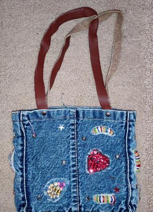 Джинсовая сумочка для девочки hand made