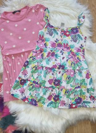 Комплект платьев на девочку 2-3 года