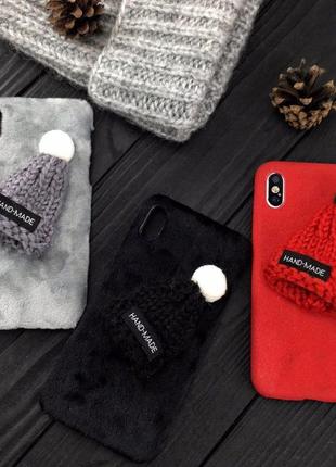 Чехлы knitted hat для iphone 6/6s/7/8/se 2020/x