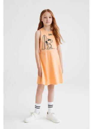 Детский сарафан платье snoopy h&amp;m на девочку подростка 10594