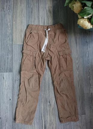 Брюки с карманами на мальчика 5-6 лет джинсы штаны