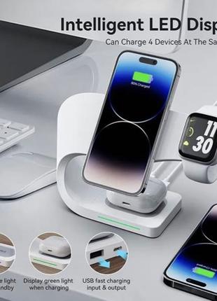 MagSafe Безпровідна швидка зарядка 4в1 для Iphone,apple watch,air