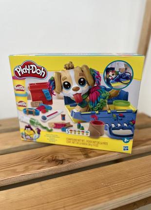 Набор игровой hasbro play-doh плей-прием у ветеринара (f3639)