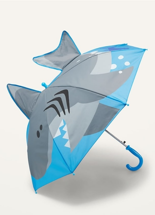Красивый и оригинальный детский зонтик с акулой old navy