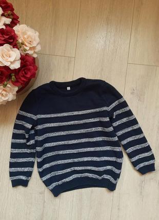 Marks &amp; Spencer 4,5 лет свитер свитер в полоску детская од...
