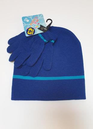 Деми шапочка и перчатки hat&amp;gloves 2-3 рочки