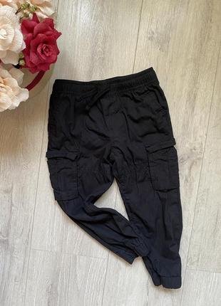 Черные брюки matalan 2,3 года коттончики