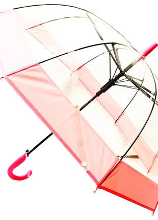 Зонт детский UM14103 прозрачный 66см (Розовый)