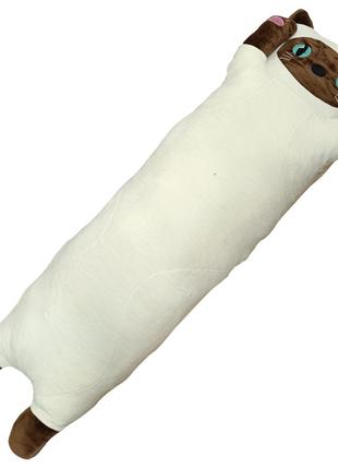 Мягкая игрушка "Кот батон" K15312, 105 см (Белый)