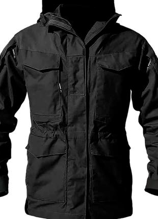 Тактическая куртка S.archon M65 Black парка мужская 2XL с капю...