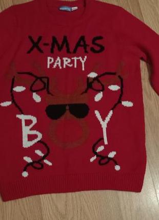 Новорічний светр з музикою x-mas party