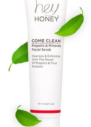 Скраб для лица с прополисом hey honey come clean facial scrub ...