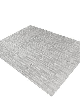 Підлога пазл — модульне підлогове покриття 600x600x10мм сіре д...