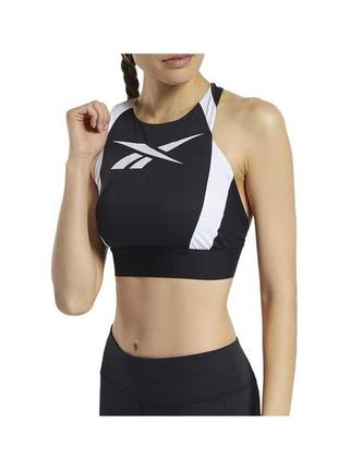 Спортивный топ бюстгальтер reebok workout ready low-impact wom...