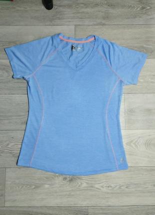 Женская спортивная футболка rbx голубая футболка для тренировок