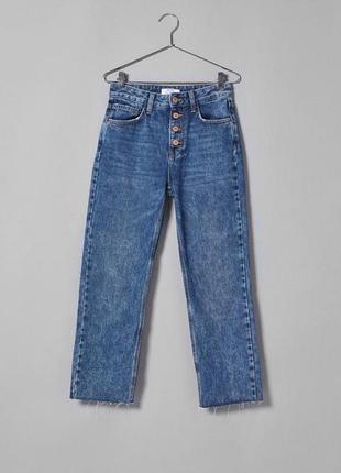 Плотные джинсы-кюлоты от bershka 36-38р