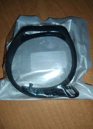 Ремешок на Xiaomi Mi Band 3 4 силиконовый черный