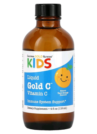 Витамин C в жидкой форме для детей, апельсиновый вкус, 118 мл,США