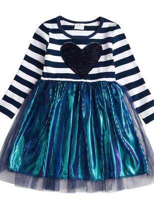 Детское нарядное праздничное платье сердце vikita для девочки ...