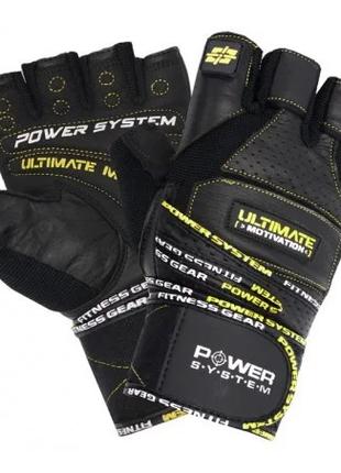 Перчатки для фитнеса Power System PS-2810, Black/Yellow M