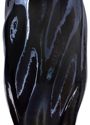 Стеклянная ваза для цветов Ariadne "Blue Steel" 32см