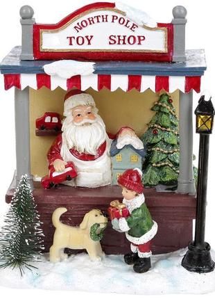 Новорічна композиція «North Pole Toy Shop» з LED-підсвіткою 15...