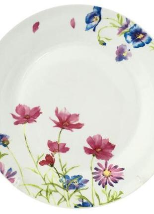 Набор 6 подставных тарелок "Розовый цветок" Ø26.5см
