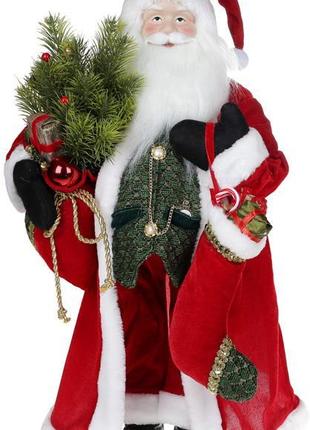 Фигура «Санта с носком» 60см (мягкая игрушка), красный