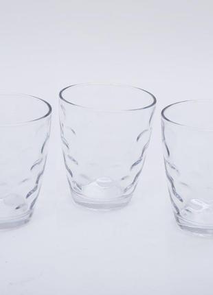 Набір 3 склянки "Емілія" — 33 прозорі 350 мл