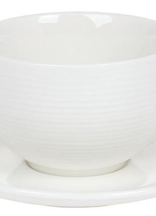 Чайный набор "White City Линии" 4 чашки 310мл и 4 блюдца