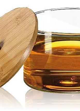 Банка для меда с бамбуковой крышкой "Honey" 700мл