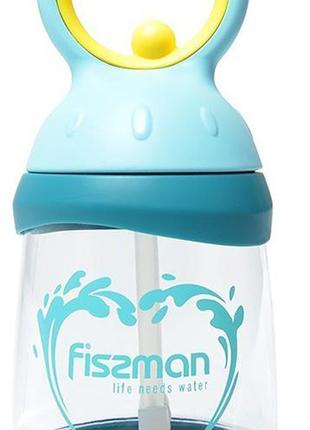 Пляшка дитяча Fissman Candy 260 мл з трубочкою, пластик
