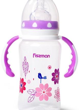 Пляшечка дитяча для годування Fissman Babies "Квіточки" 300 мл...