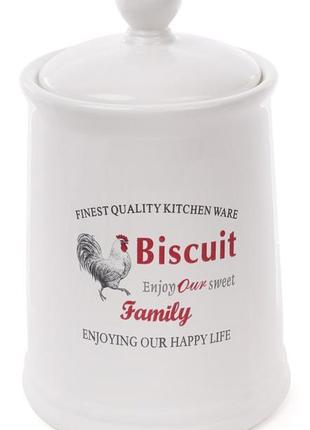 Банка керамическая "Тоскана" Family BISCUIT 1.75л для хранения...