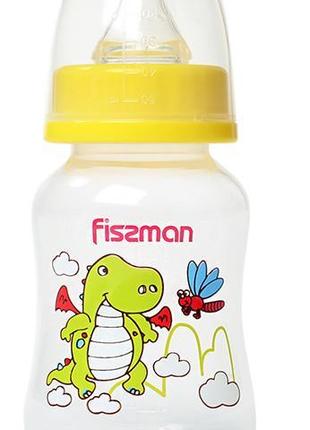Пляшка дитяча для годування Fissman Babies "Дракоша" 125 мл, ж...