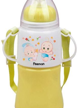 Пляшечка дитяча для годування Fissman Babies "Малели" 230 мл з...
