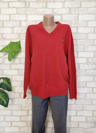Новый мега теплый свитер/кофта на 92%шерсть 8%кашемир в красно...