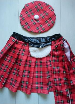 Карнавальний костюм шотландський кілт 50-52 розмір