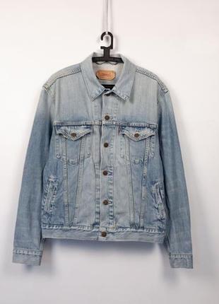 Джинсовая куртка levis denim trucker jacket размер м джинсовка