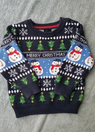 Новогодний свитер для мальчика